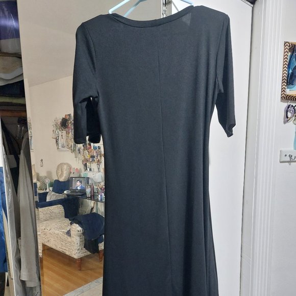 24SEVEN COMFORT APPAREL Knee Length A Line Elbow Sleeve Maternity Dress Large - Picture 7 of 9